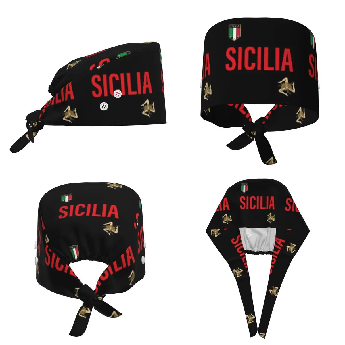 Czapka chirurgiczna Sicily Jersey, czapka robocza dla lekarzy, czapka chirurgiczna dla mężczyzn i kobiet, regulowana czapka pielęgniarska dla dentystów