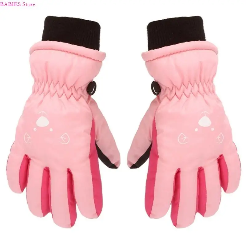 

C9GB детские лыжные велосипедные перчатки для малышей, толстые теплые варежки, водонепроницаемые ветрозащитные перчатки для на с