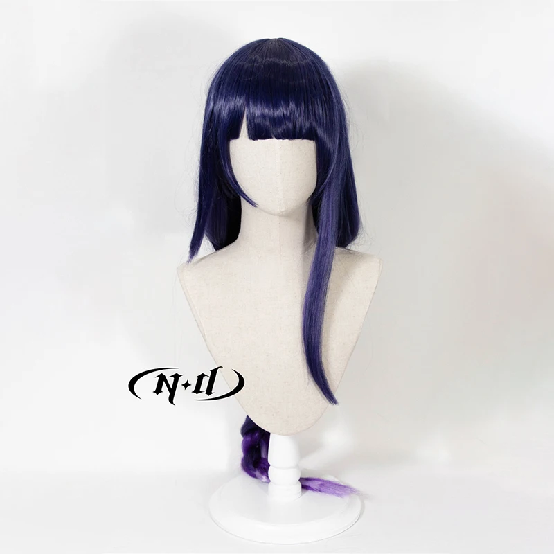 ND Raiden Shogun Cosplay Wigs Hairpiece Genshin Impact Cosplay Cosplay Hair Wigs for Women Comic Con Coser Heat Resistant