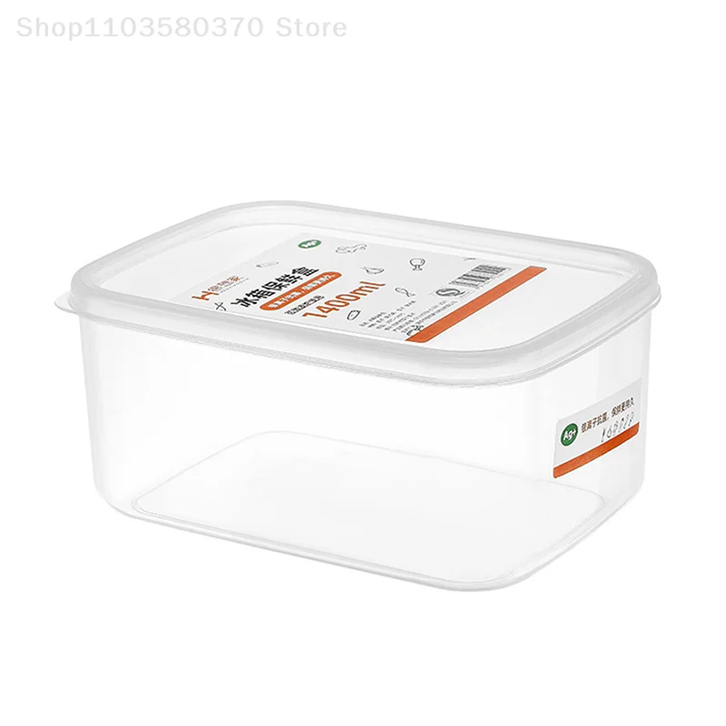 

700/900/1000/1400ml Refrigerator Frozen Meat Storage Box Fresh-keeping Box Superimposed Organizadores Food Storage Containers