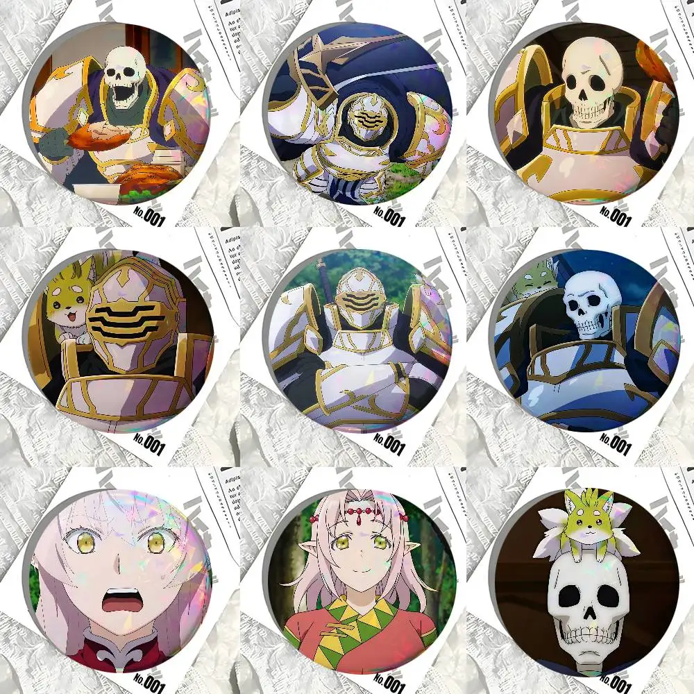 Anime Skeleton Knight In Another World Round Badges Can Be Used To Decorate Clothes And Backpack Pins