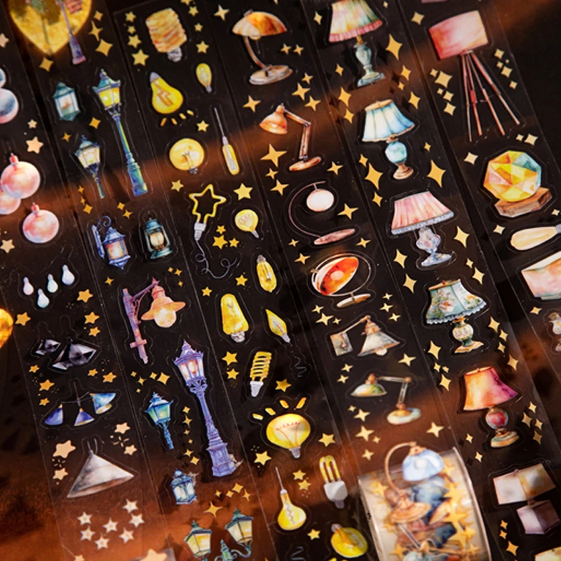 

Mr Paper, 3 рулона/пакет, серия Light Story, высеченная лента с подсветкой, материал для книги «сделай сам», декоративная фоторамка, стеклянная бутылка, альбом, открытка