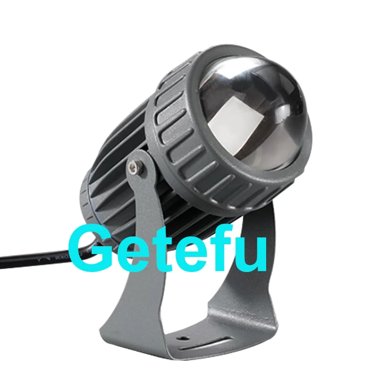 Outdoor LED RGB Floodlight 110V 220V 10W Waterproof Spotlight with Narrow Beam Angle Landscape Street Garden Square Floodlights
