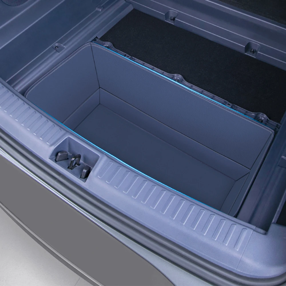 

Для Geely EX5 Galaxy E5 2024 2025 2026 нижняя коврик для хранения багажника, принадлежности для модификации, оригинальный цветной кожаный карман для хранения автомобиля