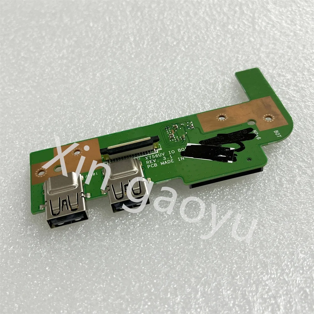 Original X756UX IO BOARD For X756U X756UX X756UA X756UB X756UV X756UXK USB IO Board Tested Good Free Shipping