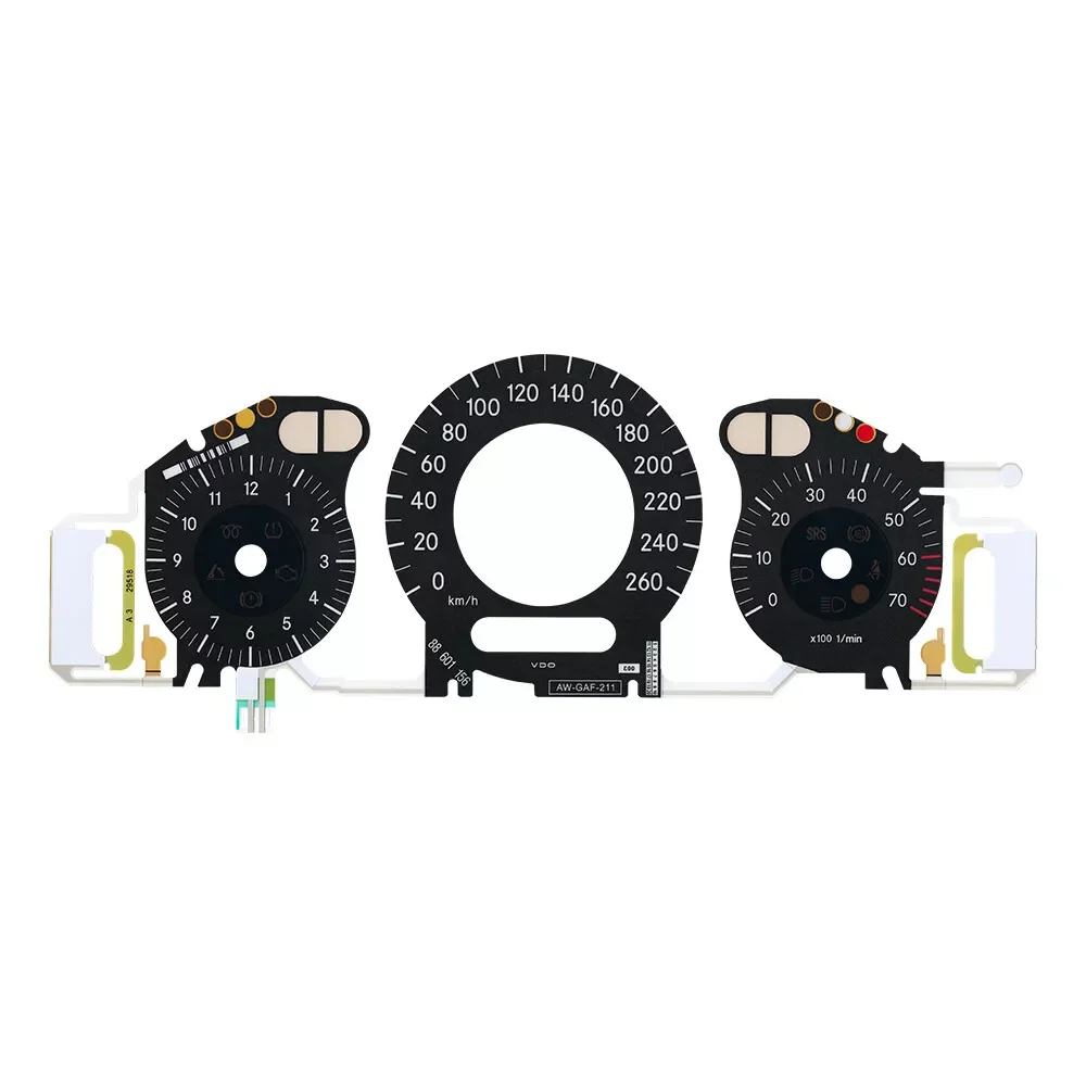 

Gauge Face with EL Cold Light Instrument Panel for Mercedes W211 260KM Black