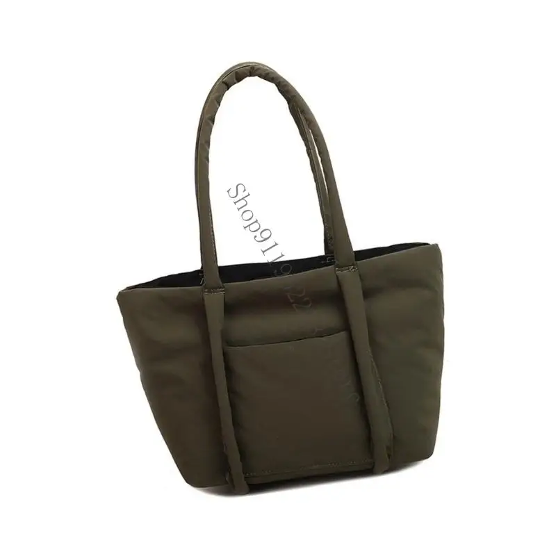 

Women Puffer Handbag Casual Shoulder Bag Large Capacity Armpit Bag School Bag 066F