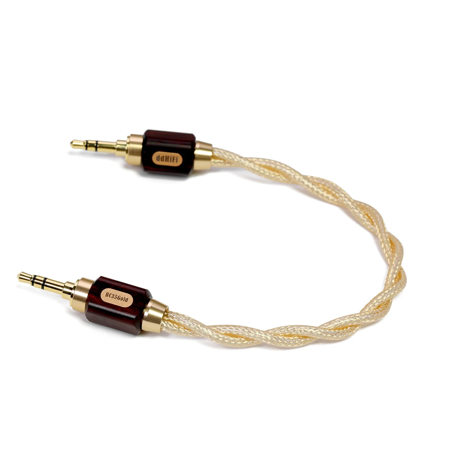 Pre-order DDHIFI BC35Gold 3,5 mm stereo audiokabel met symmetrisch dubbelstrengs afgeschermd kabelontwerp