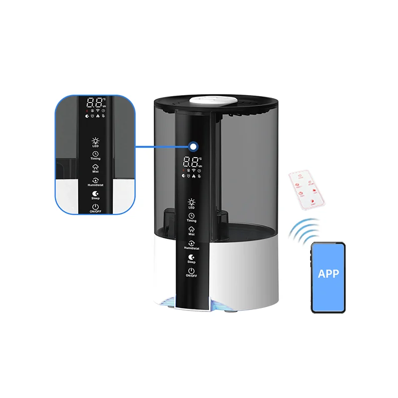 مياه علوية محمولة تضيف شاشة LED تعمل باللمس للتحكم في ضباب عالي 4.5 لتر مرطب هواء بالموجات فوق الصوتية للمنزل والفندق والمكتب #3