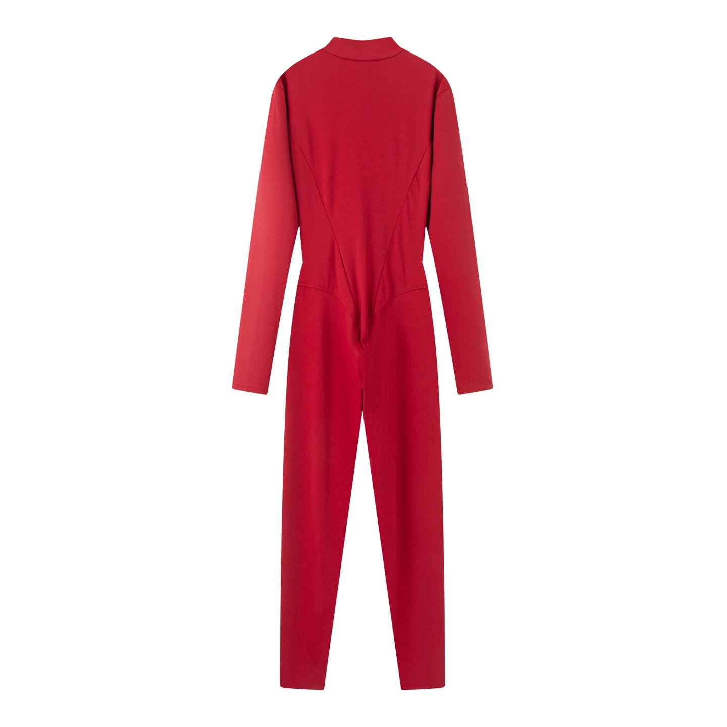 2026 Dames Elegant Skateboard Eendelig Mock Neck Yoga Skibodysuit Vrouwelijke Full Body Strakke Lange Mouw Rits Skiën Jumpsuits