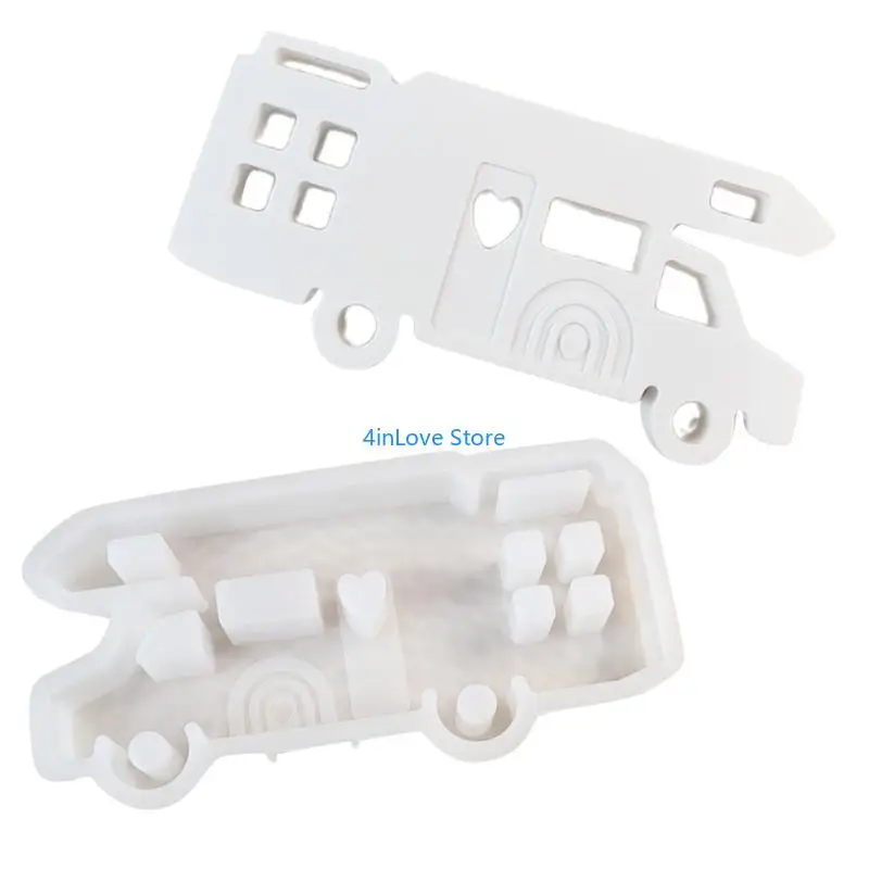 

T4MD Гибкая силиконовая форма для декора кемперов Подробная вставка для любителей путешествий