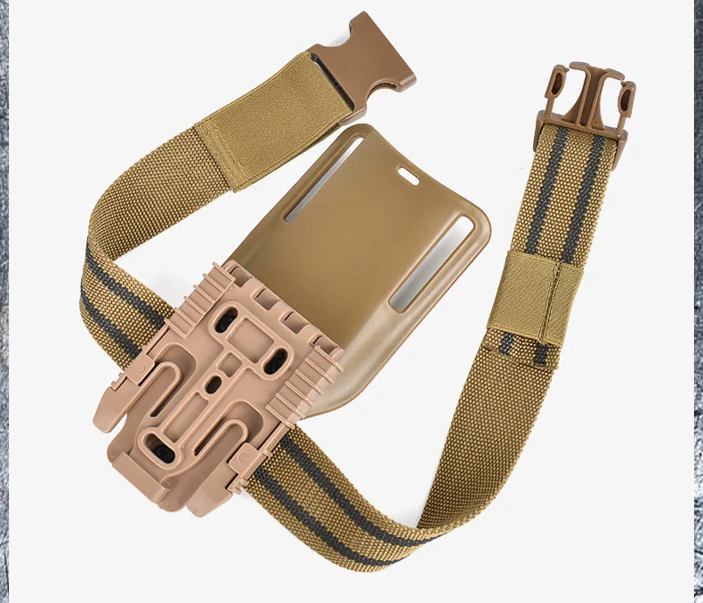 3-teiliges Drop-Leg-Holster-Set mit Schnellverschluss und QLS 19/22-Adapter – Gürtelschlaufe, bequem, elastisch und gummiert für Jagd und Angeln – Detail 8