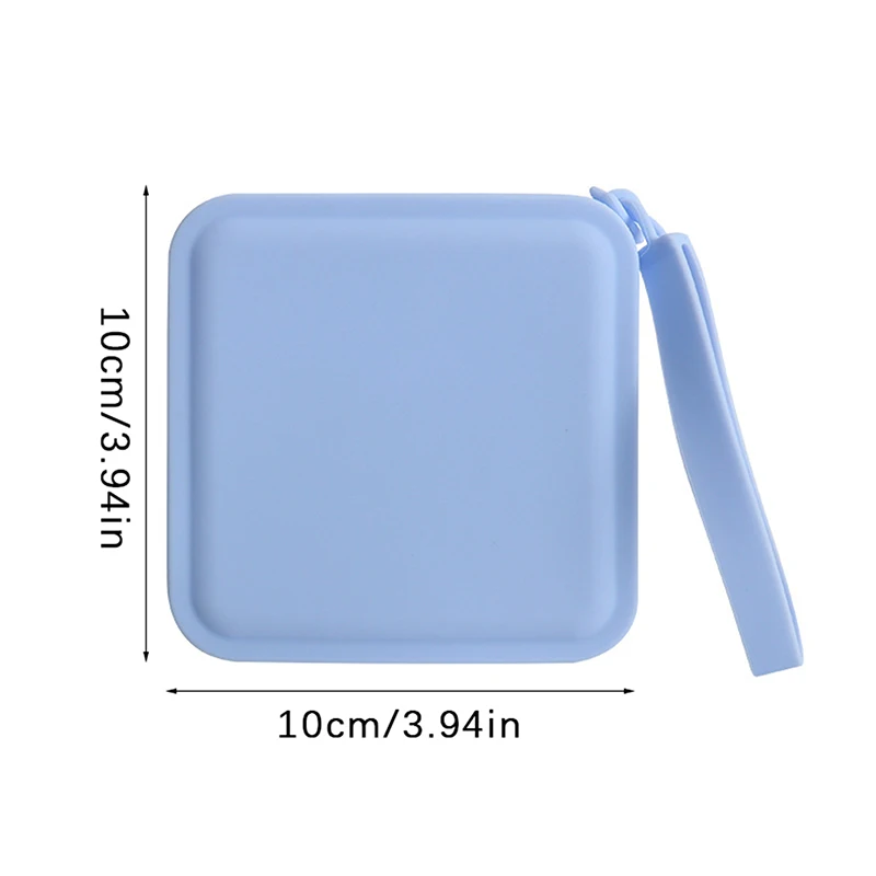 Portable Travel Silicone Square Earphone Storage Bag Women Portable Lipstick Cosmetic Bag Zipper Small Storage Bags