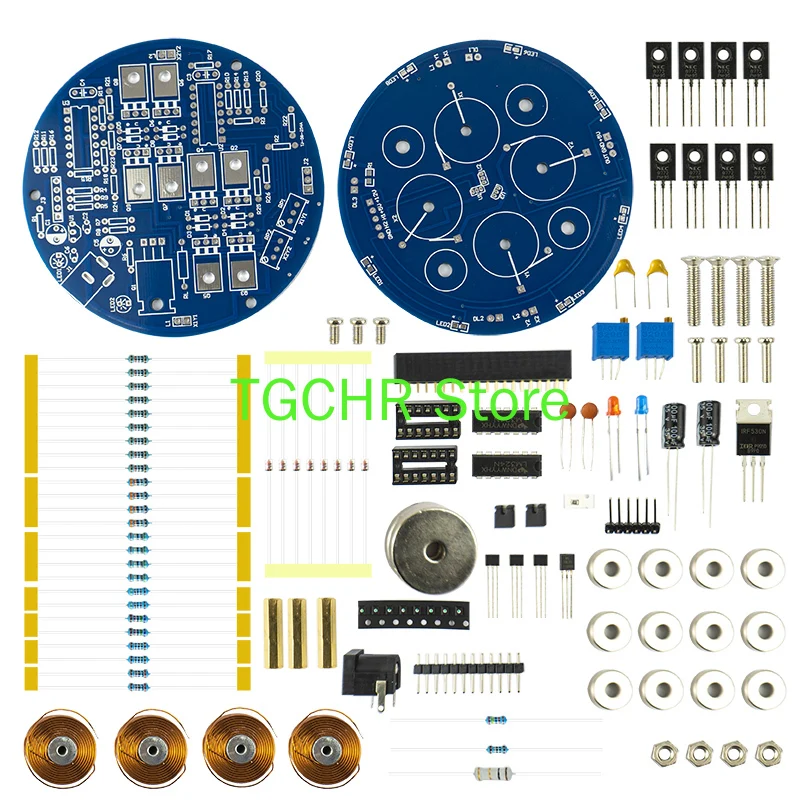 Imagem -03 - Levitação Magnética Circuit Board Faça Você Mesmo Acessórios Pequena Produção Eletrônica Experiment Bobina Push Down Módulo Board Kit de Produção