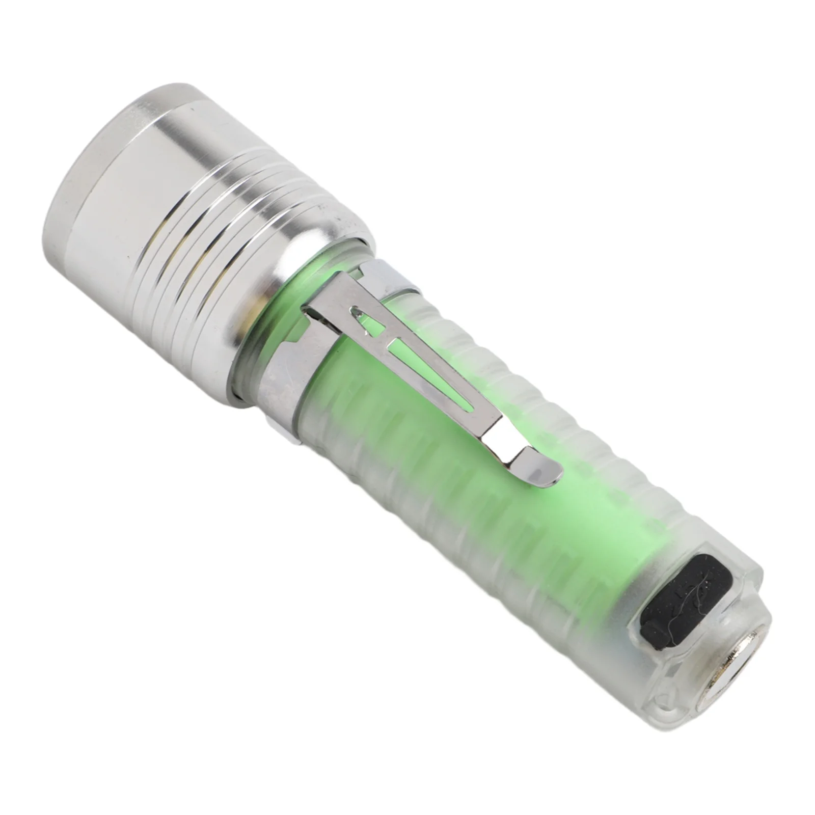 450 Lumen LED Flashlight Compact Size with Waterproof Design Rechargeable for Type C and 8 Light Modes for Camping