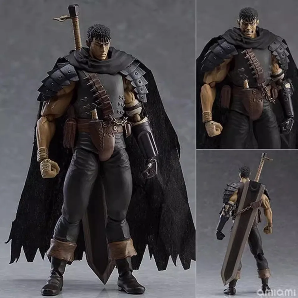 

Figma 359 Guts Black Swordsman ПВХ Фигурка Игрушка Аниме Коллекционная Модель Кукла Подарок