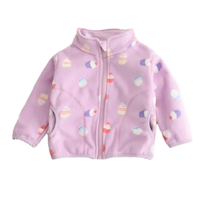 New Autumn Winter Fashion Baby Clothes Children Coat Kids Girls Cute Thickened Jacket Toddler Casual Costume Infant Sportswear