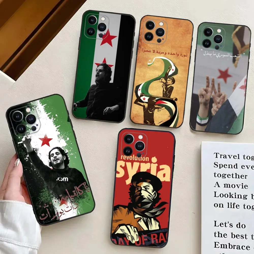 

Syrian Revolution Flag Phone Case For iPhone 15,14,13,12,11,Plus,Pro Max,XS,X,XR,SE,Mini,8,7 Soft Silicone Cover