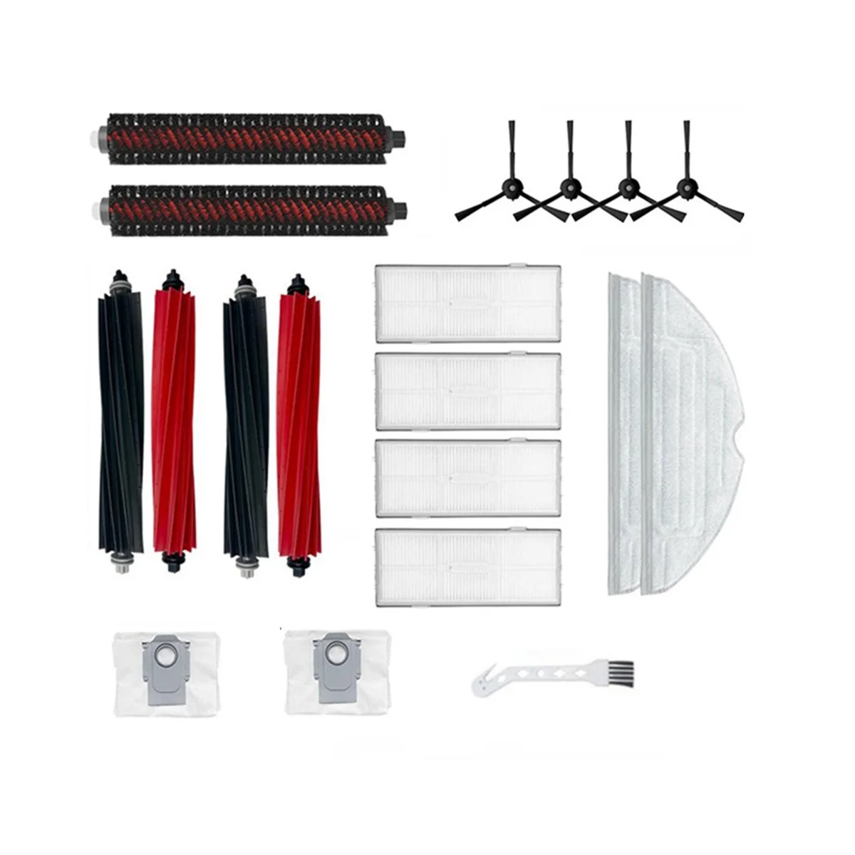 Side Brush Filter Mop Cloth Dust Bags Vacuum Cleaner Replacement Accessories for S8 / S8 + / S8 Pro / G20