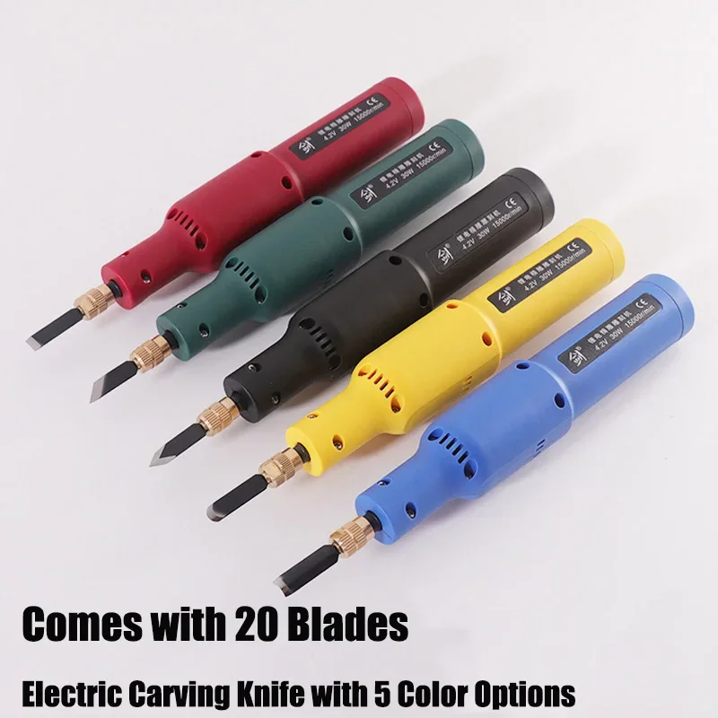 Versatile Hand Tool - Metal Carving Knife with Mini Electric Woodworking Drill for Precision Carving and Crafting