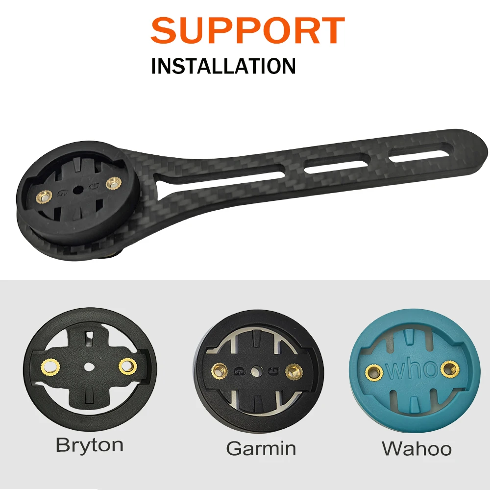 

Carbon Fiber Computer Mount Holder Bicycle Bracket Stopwatch Speedometer Road Bike Compatible For Garmin Bryton Wahoo