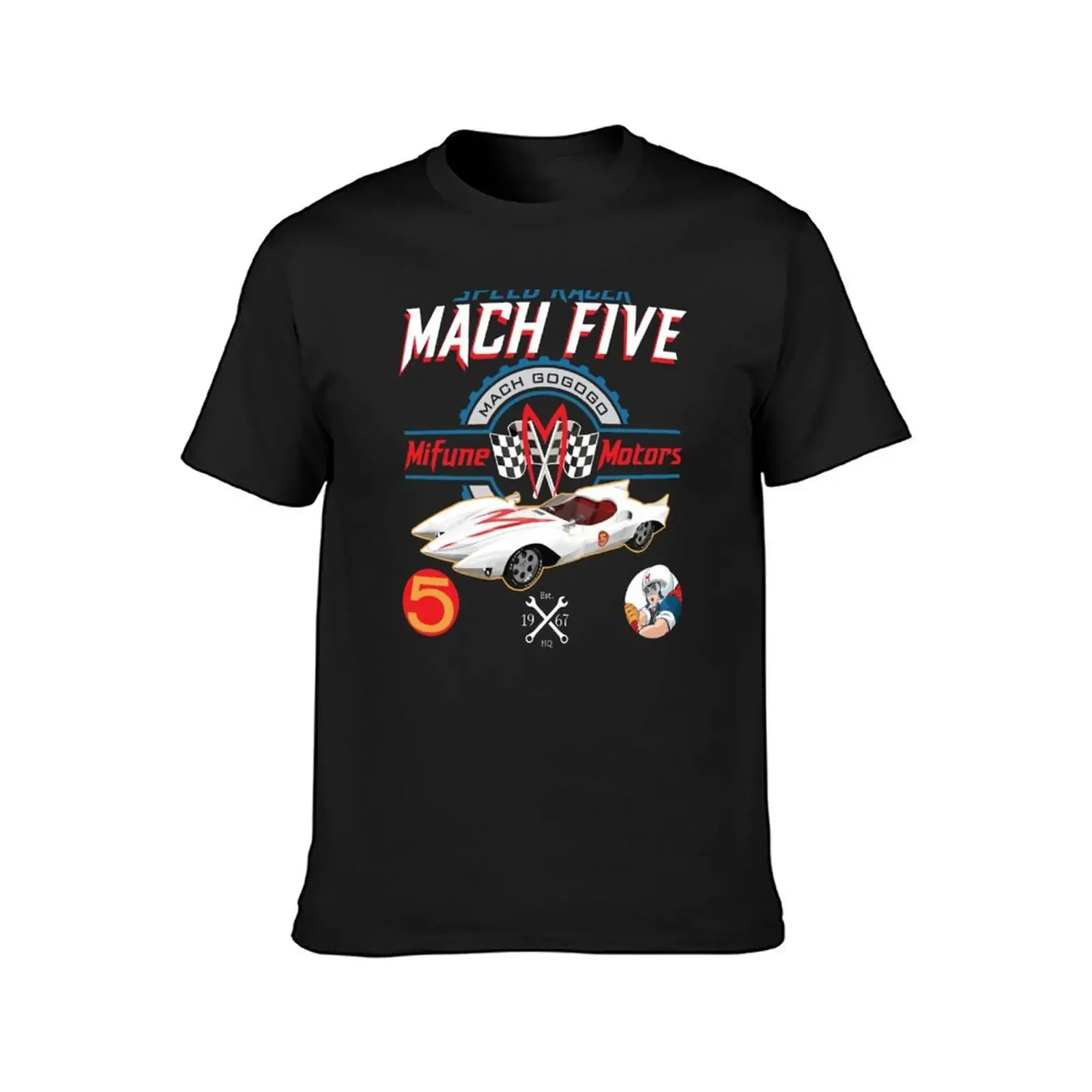 Speed Racer Mach 5 Mifune Motors T-Shirt custom t shirt plus size clothes men t shirt - view 2