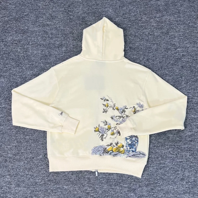 الرجال الشارع الشهير Derschutze هوديي البلوز الكلاسيكية التطريز العلامة الأصلية الخريف الشتاء الصوف سستة سترة القمم