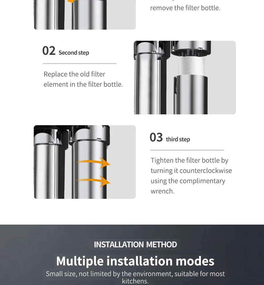 5-Stufen-Wasserfilterkartuschen-Set PP CTO T33 UF FOF RFC UDF Küchen-Wasserfilter-Upgrade 5-Stufen-Ultrafiltrations-Wasserreiniger – Detail 11