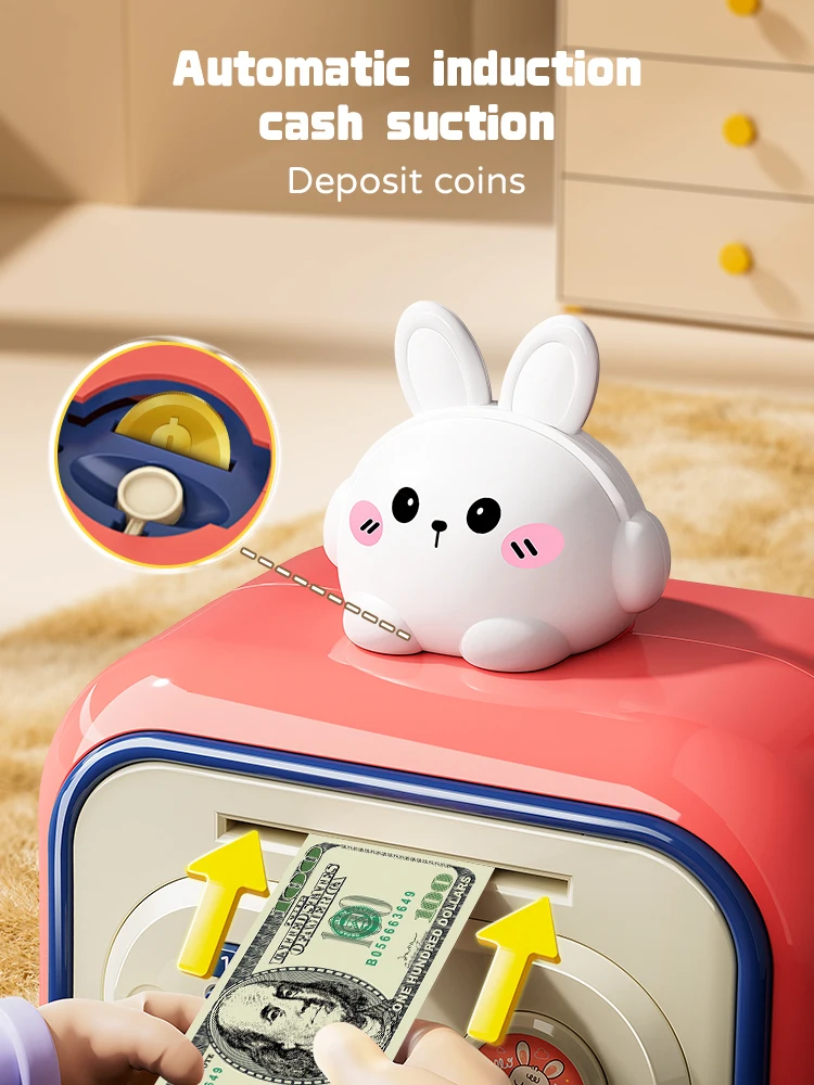 Kids Electronic Piggy Bank Cash Coin Password Automatic Mini ATM With Music Boy Money Box Education For Children Gifts