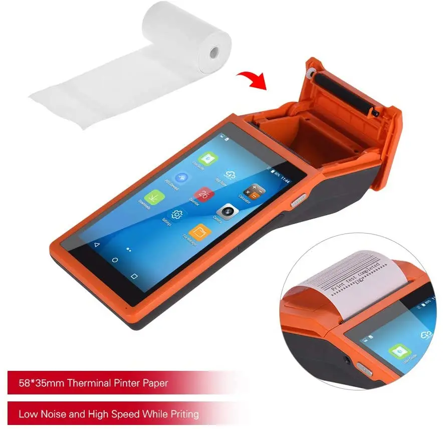 2025 gran oferta NT-PDA58 58mm Mini máquina portátil de sistemas POS Android con impresoras y escáneres