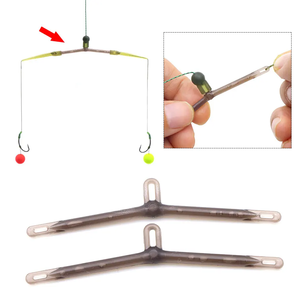 10pcs Carp Fishing Accessories Hair Rig Leger Boom Anti Tangle Rod Sleeves For Bait Boilie Fishing Hook Line Aligner Tackle