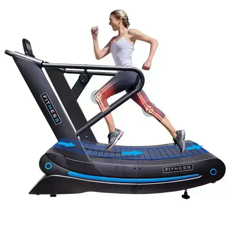 

Wholesale Commercial Gym Fitness Professional Mechanical Curved Treadmill