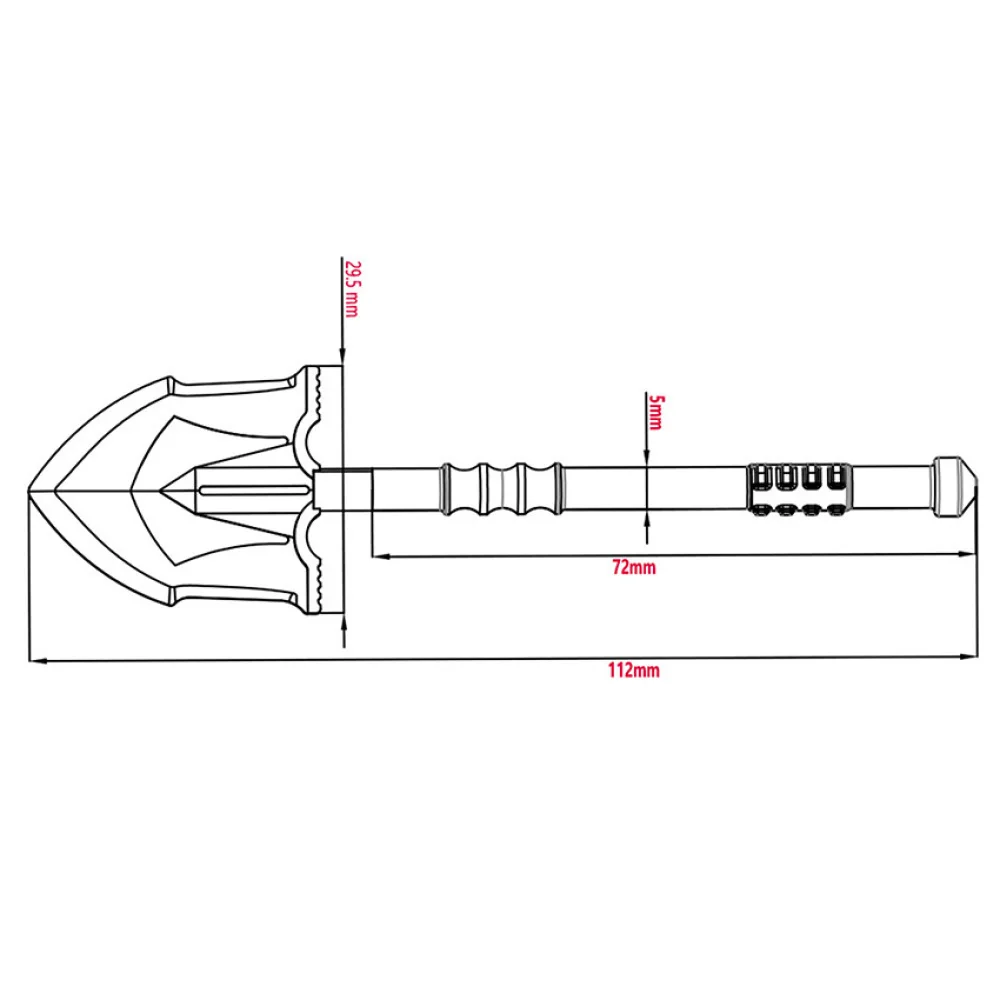 1 PCS Soldaat Schop voor 1/10 1/8 Alle Klimmen Voertuigen Simulatie Stukken Mood Stukken RC Auto Decoratieve Accessoires