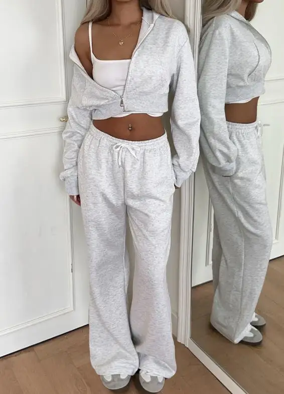 

Women's Hoodie Jacket 2025 Autumn Winter Casual Yoga Solid Color Long Sleeve Top Coat Commuting Loose Comfortable Hoodie Jacket