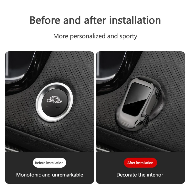 Car Metal Engine Start Stop Button Trim Protective Cover For Jaguar XE XF XJ F-Type F-Pace XFR XKR XEL E-Pace XFL XK XJL XJ6 XJS