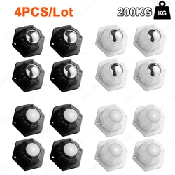 4PCS/lot Furniture Wheels 200KG Heavy Duty Wheels Universal 360° Rotation Strong Self Adhesive Furniture Caster DIY Desk Chair