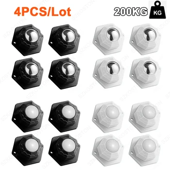 4개/몫 가구 바퀴 200KG 헤비 듀티 휠 유니버설 360 °   회전 강력한 자체 접착 가구 캐스터 DIY 책상 의자