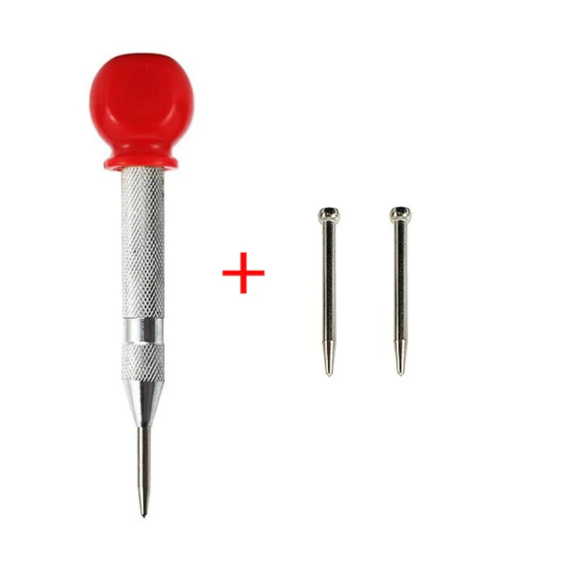 Automatische centerpons Algemene houtbewerking Metaalboor Verstelbare veerbelaste automatische punch Handgereedschap voor metaal Hout Glas