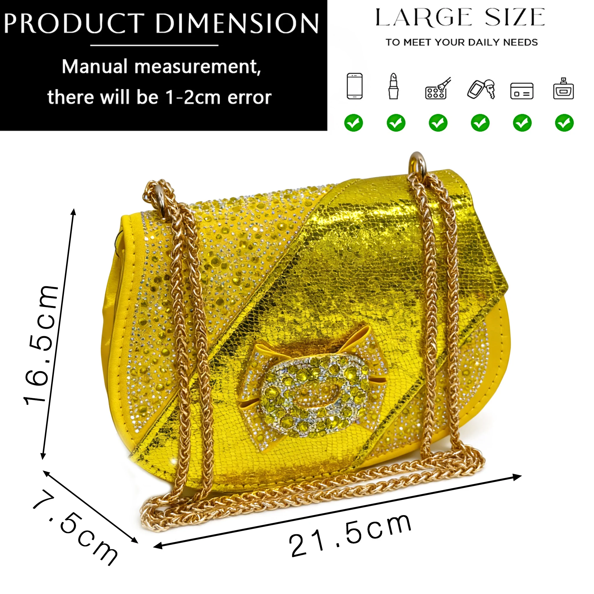 Women's Elegant High Heel Shoe and Bag Set Signature Italian Design with Premium Synthetic Fabrics for Weddings and Elegant - view 6