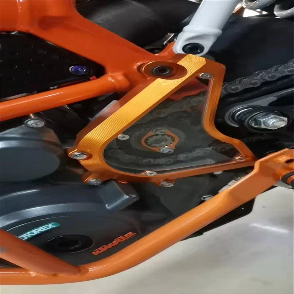 

Motorcycle Parts Sprocket Cover Transparent Chain Guard Cover Wheel For KTM Duke 250 390 2017-2019
