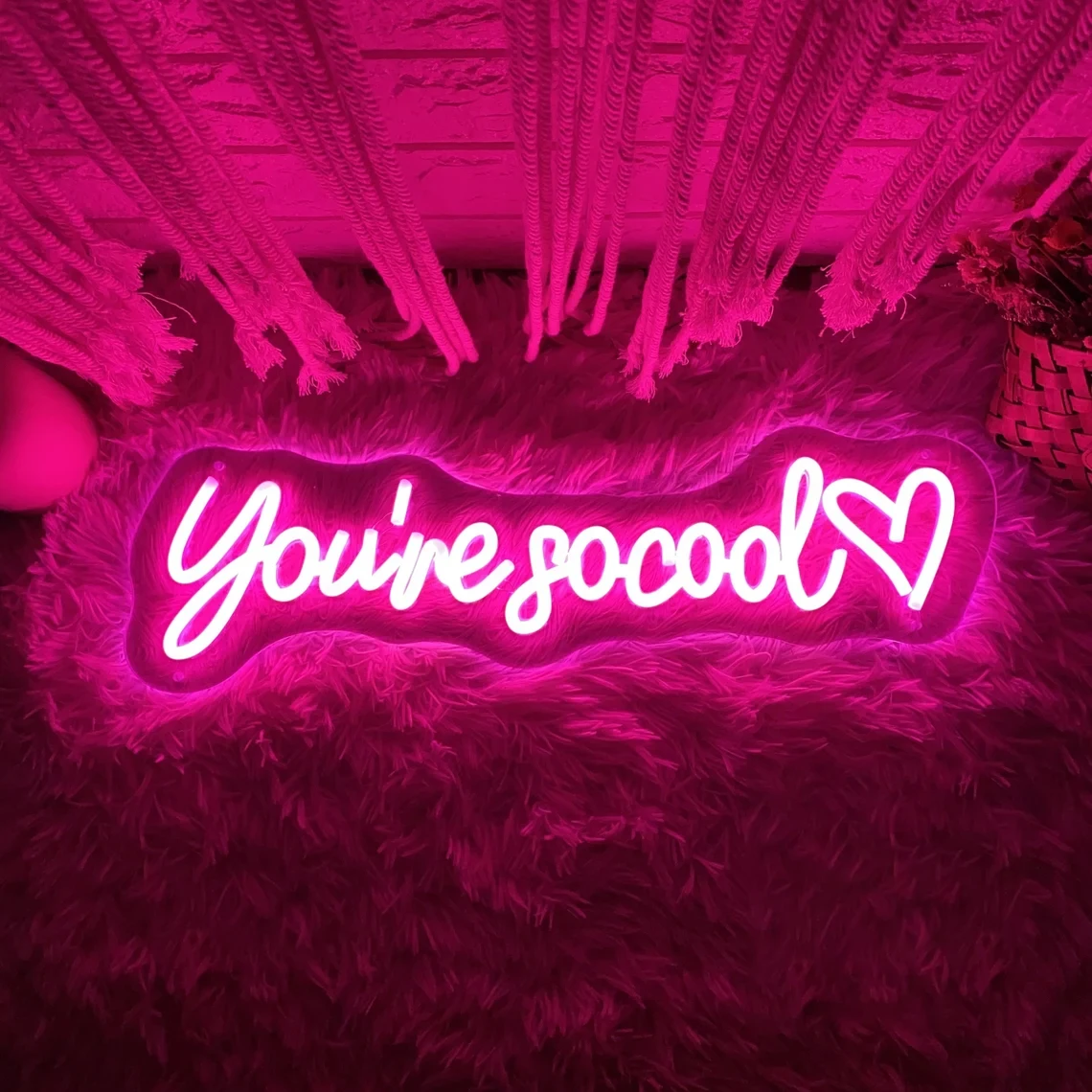 

You're So Cool Heart Neon Sign Beauty Salon Neon Bedroom Dorm Home Shop Wall Decor Wedding Decor Personalized Gifts for Her