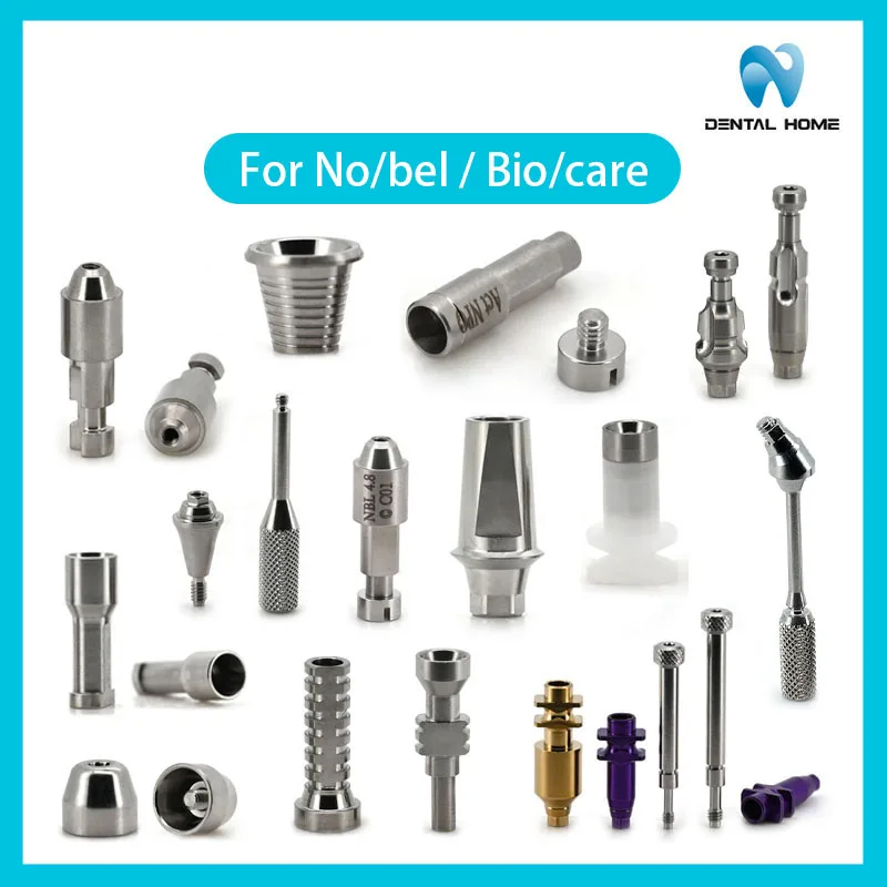

Абатменты для систем No/bel/Bio/care: Healing Abutment, Impression Coping, Transfer Abutment, Angled abutment, аналоги, временные цилиндрические абатменты.