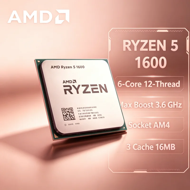 

R5 1600 AMD Ryzen 5 1600 6C 12T 3.2GHz 65W Socket AM4 CPU Processor For Gaming PC Build Workstation Stable Fast Delivery