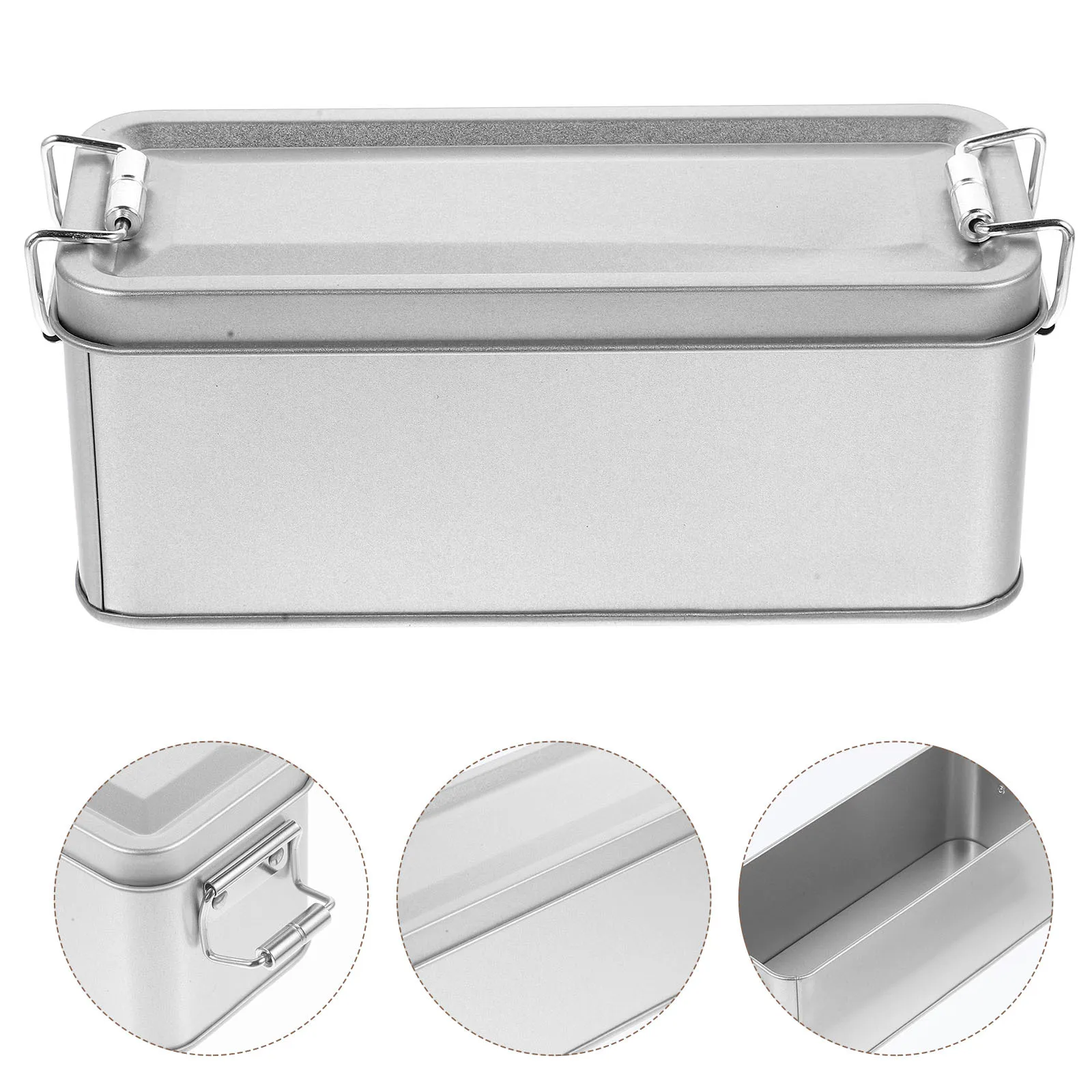 

Tinplate Storage Box with Lid Heavy Duty Metal Container for Cookies Candy Dry Foods Home Kitchen Organization Tin Containers