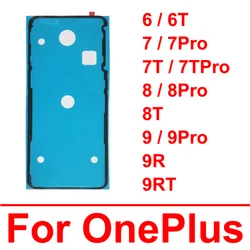 1PC Back Battery Cover Sticker For Oneplus 6 7 7T 8 8T 9 9R 9RT Rear Door Battery Housing Cover Adhesive Sticker Replacement