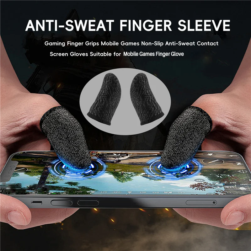 N93R Gaming Finger Grips Mobile Games Non-Slip Anti-Sweat Contact Screen Gloves Suitable For PUPG Mobile Games Finger Glove