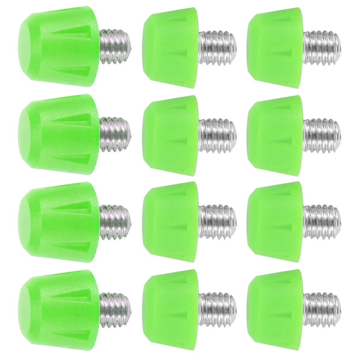 A98T12Pcs Football Boot Studs Non Slip Thread Screw M6 Professional Replacement Spikes SG to AG for Adidas Green