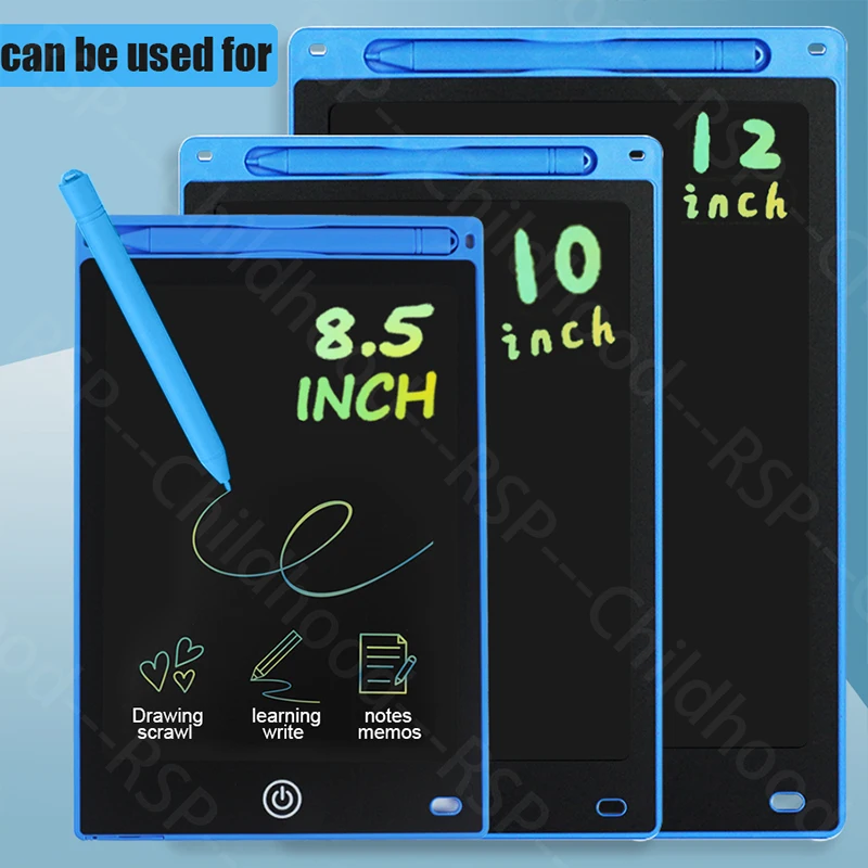 8.5" /10"/12" Drawing Board LCD Writing Tablet For Kids Montessori Educational Toys Student Magic Blackboard Birthday Xmas Gift