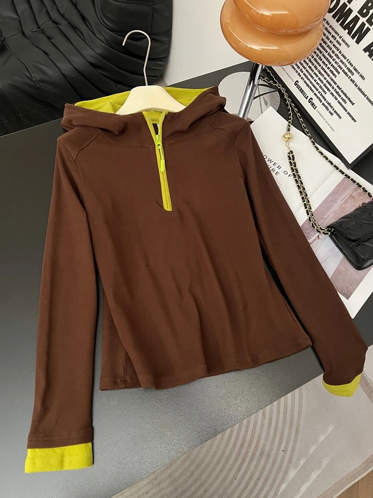 

Женская утепленная толстовка на молнии с цветовыми блоками, больших размеров, удобная, с длинным рукавом, в корейском стиле