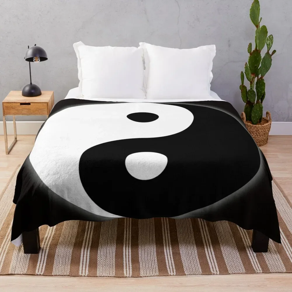

Ying Yang Taoist symbol Throw Blanket Bed covers Soft Big Blankets